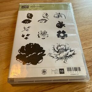 Stampin' Up! Stippled Blossoms Stamp Set (10 Stamps)